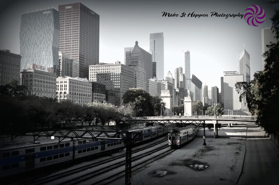 "Train in Chicago."